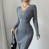 Effortless Curve-Hugging Knit Dress