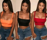 Women's Crop Top Tank for Casual Wear-1