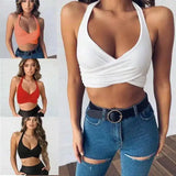 Halter Neck Crop Top for Women-1