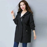 Best Rain Jackets for Women - Casual Longline Style-Black-1