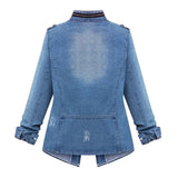 Stylish Plus Size Denim Jacket for Women - Versatile Casual Wear-2