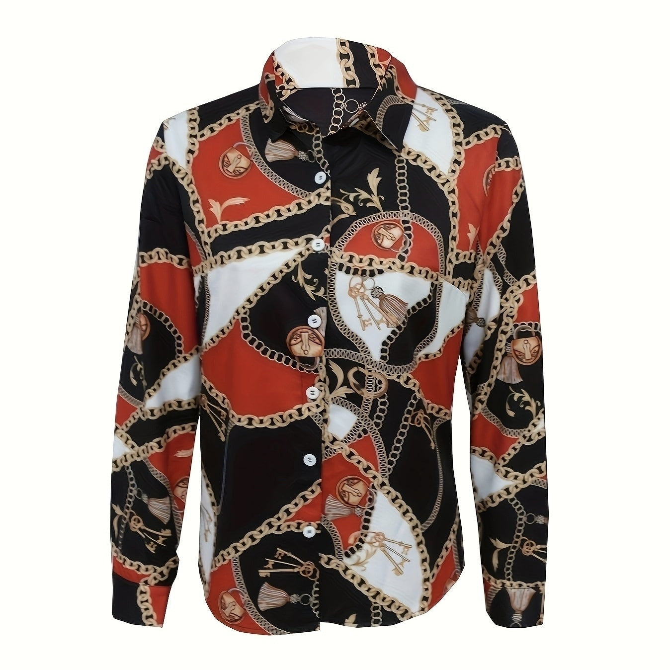 Baroque Print Blouse