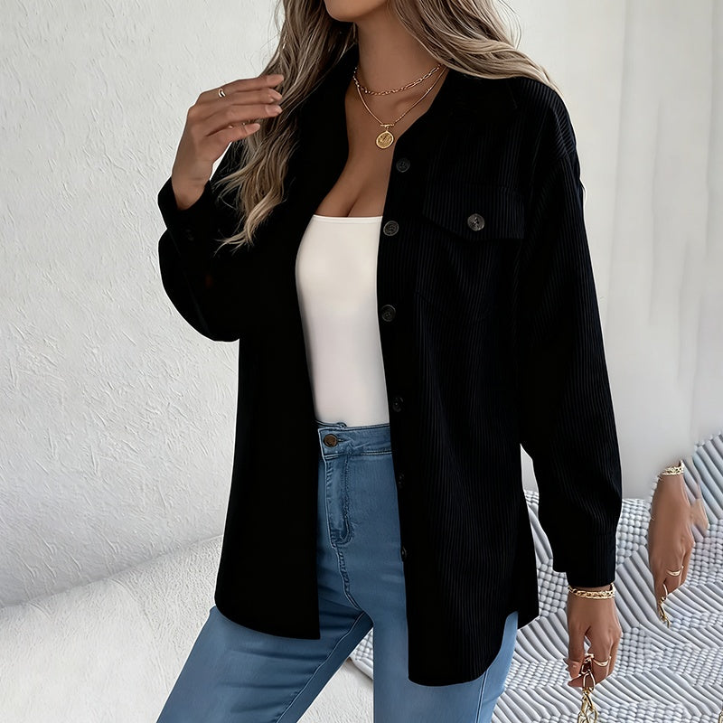 Corduroy Shirt Jacket for Women