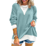 Color Block Crewneck Sweatshirt