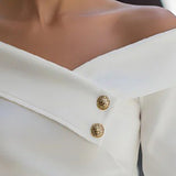 Off Shoulder Y2K Asymmetrical Top