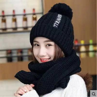 All-match woolen hat-Black-2