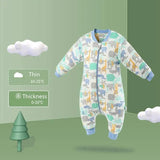 Baby Sleepsacks Cartoon Pattern Baby Sleeping Bag Carriage-BlueThickness-9