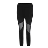 Black Patchwork Mesh Leggings Women's Jeggings Legins Women-6