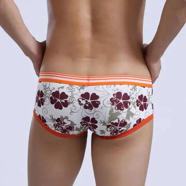 Cartoon print boxer-Redflower-4