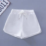 Casual sports shorts-White-15