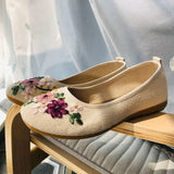 Chic Floral Women's Flats for Effortless Style-3