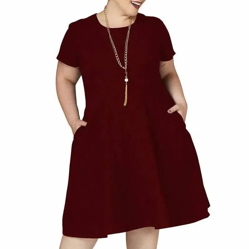 Big size 9XL 2022 Summer Fat MOM Woman dress Loose plus size women clothing 9xl dress vestidos clearance sale-5