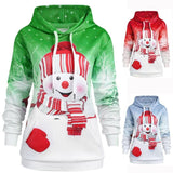 Christmas snowman print sweater-1