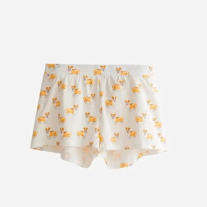 Lovemi Women's Corgi Print Shorts - Comfortable Lounge-G-35