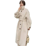 Double-sided woolen thick cashmere woolen coat-2