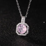 Elegant Diamond Pendant: Timeless Elegance & Sparkle-Ice Pollen Zirconium-11