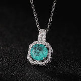 Perfume Bottle Pendant Necklace Women's Full Diamond-12