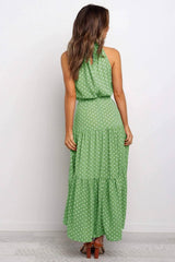 Summer Long Dress Polka Dot Casual-9