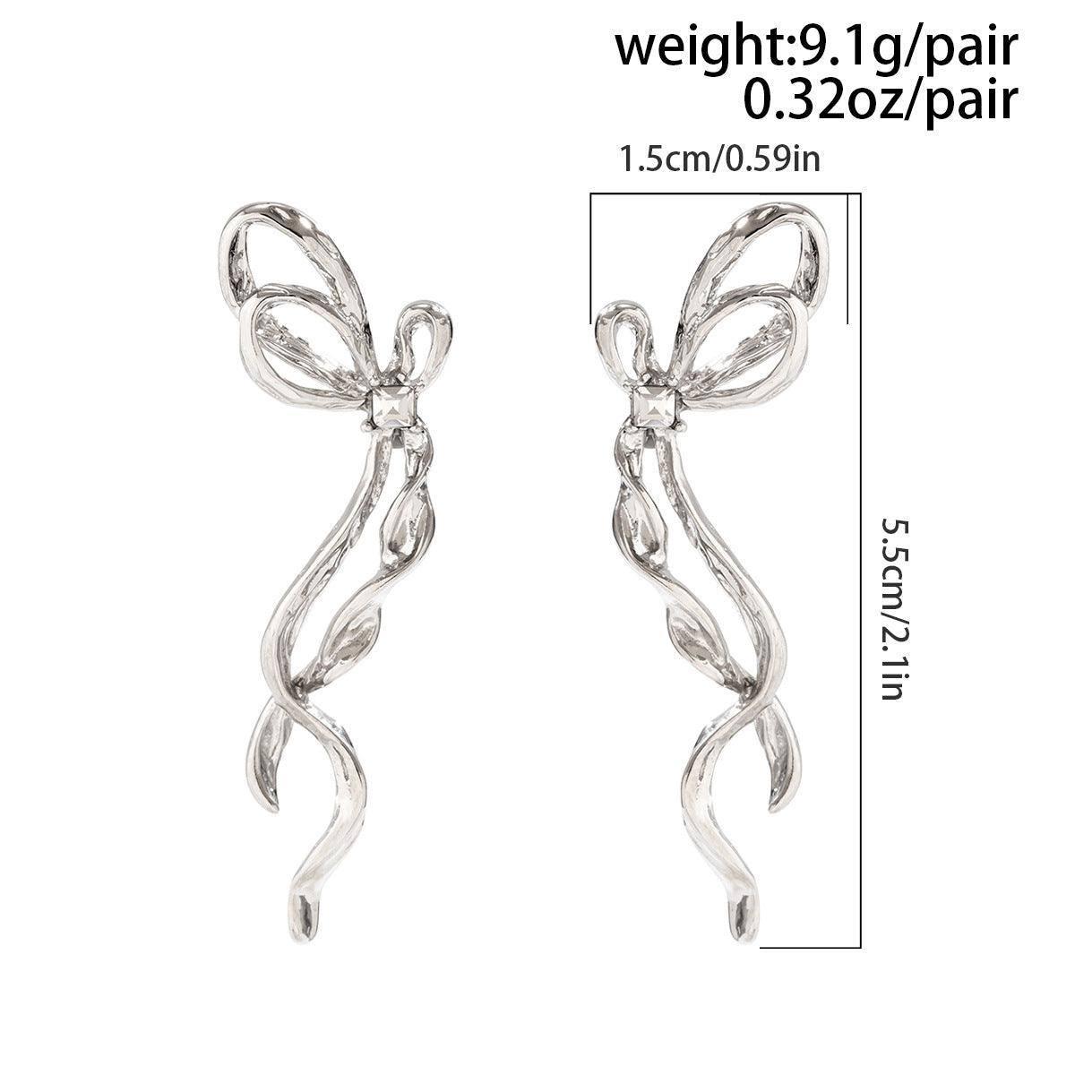 Elegant Silver Ear Cuff Jewelry for Stylish Look-White K-5