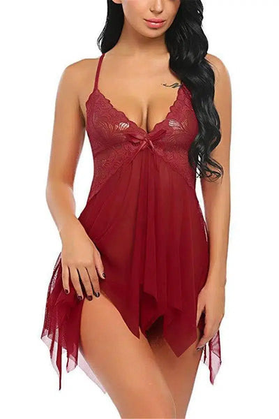 European And American Lingerie Lingerie Female-WineRed-4