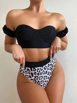 European And American Leopard Print Swimsuit-1