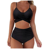 European And American Pure Color Women's Seaside Vacation-Black-4