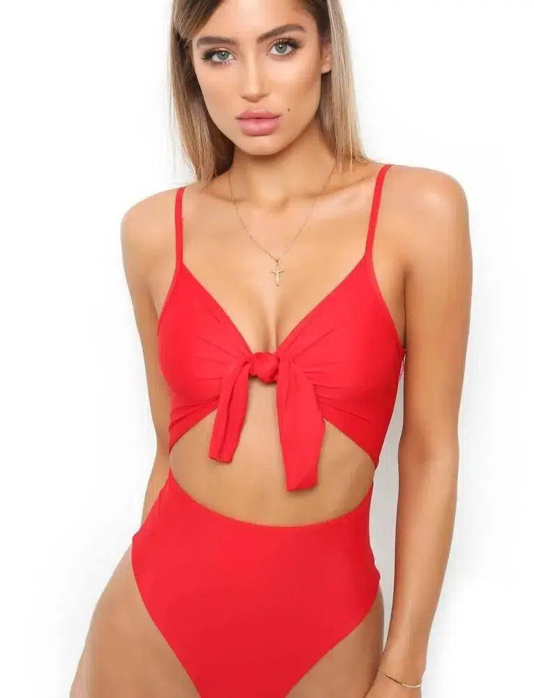 fahsion swimwear women swimsuit sexy bikini jumpsuit-8087red-4