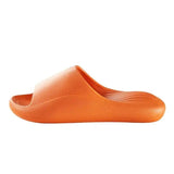 Fashion Simple Solid Color Thickness Slippers-Orange-8