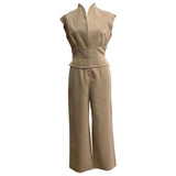 Fashion Women's New Solid Wide Leg Pants-4