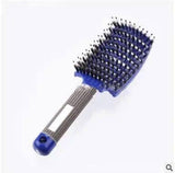 Hairbrush Anti Klit Brushy Haarborstel Women Detangler Hair-Blue-78