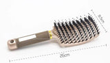 Hairbrush Anti Klit Brushy Haarborstel Women Detangler Hair-Gold-92