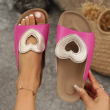 Hollow Love Sandals-Pink-8