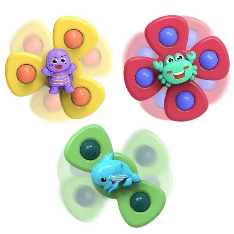 Kids Gyro Insect Sucker Spinner Rattle Bathroom Bath Toys-SET6-4