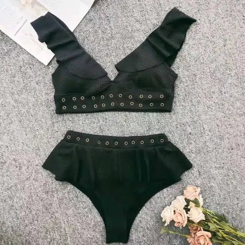 Ladies Beach Bikini-black-2