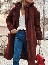 Lamb wool coat autumn and winter women-5