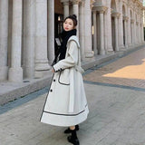 Loose And Thickened Temperament Woolen Coat Mid-length-6