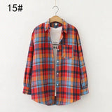 Plaid Long Sleeve Casual Shirt-6style-10