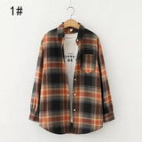 Plaid Long Sleeve Casual Shirt-1style-6