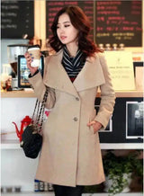 LOVEMI - Lovemi - Belted woolen coat with slim collar