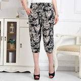 LOVEMI - Lovemi - Cage pants printed large size thin ice silk