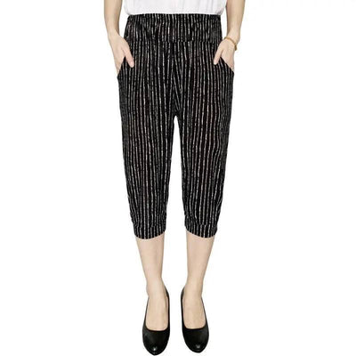 LOVEMI - Lovemi - Cage pants printed large size thin ice silk