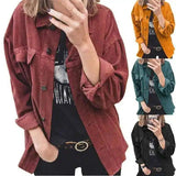 Chic Women's Corduroy Jacket-1