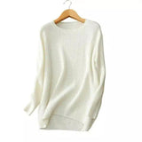 LOVEMI - Lovemi - Corn Kernel Knit Woolen Sweater Short Loose