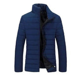 Cotton padded jacket-Blue-2