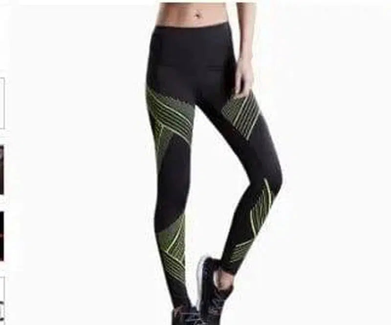 Fitness sports tights men and women trousers high stretch-1