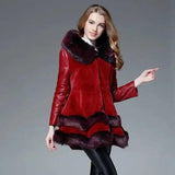 LOVEMI - Lovemi - Haining fur coat female fur one fox fur hooded