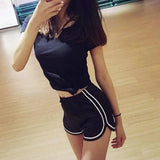 High Waist Casual Booty Shorts-Black-11