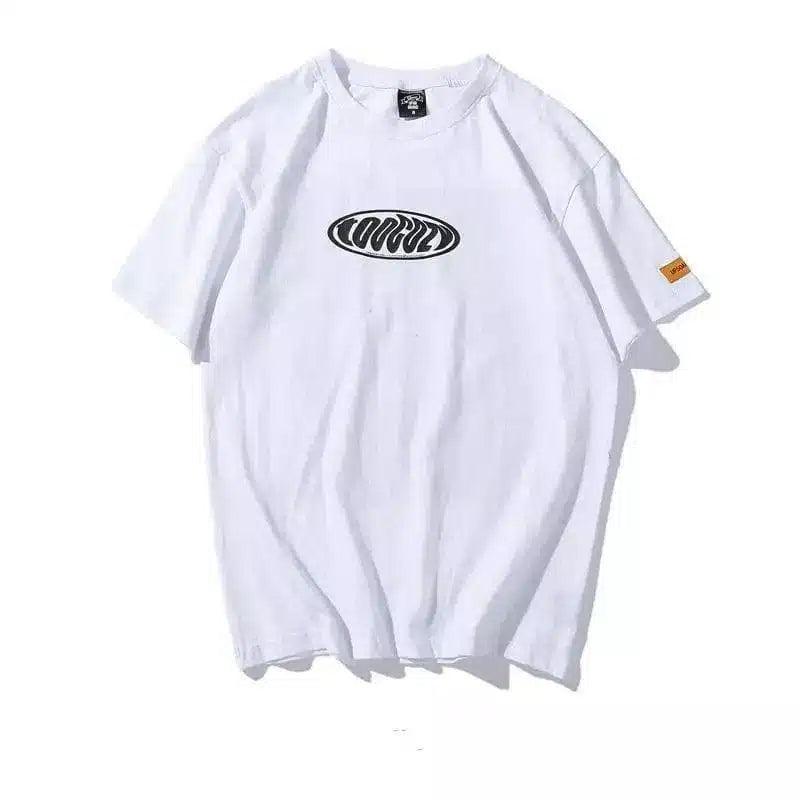 Hip hop couple short sleeve-white-3