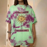 Sun Print Oversized T-Shirt-Photo Color-5