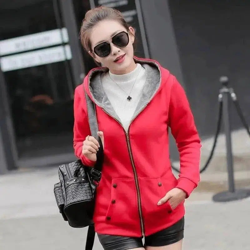 LOVEMI - Lovemi - Korean version of autumn and winter casual hooded